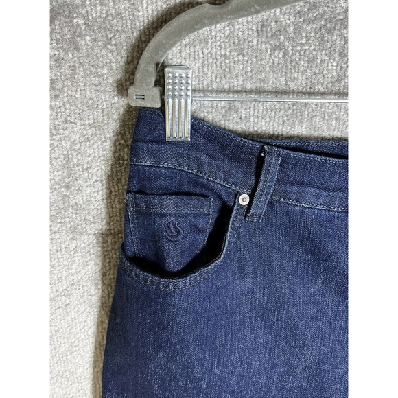 Gloria Vanderbilt Amanda Straight Leg Jeans Womens Missy‎ Size 14 Dark Wash Blue - Picture 7 of 12